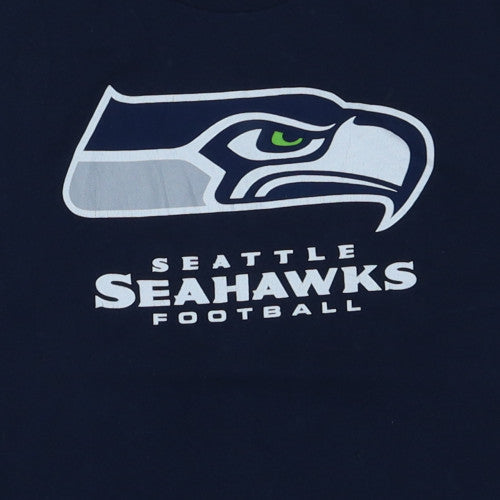 NFL Team Apparel Men's Blue Seattle Seahawks XL Graphic T-Shirt
