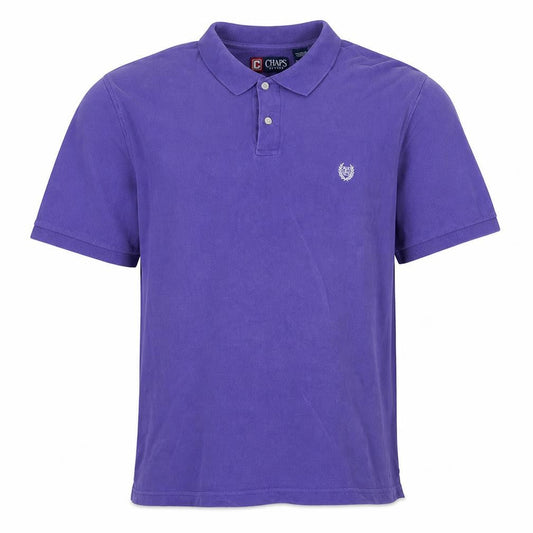 Chaps Men's Purple Cotton Polo Shirt XL Classic Fit