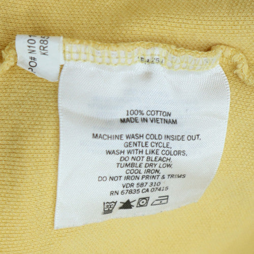 Nautica Men's Yellow 2XL Cotton Short Sleeve Polo Shirt Casual