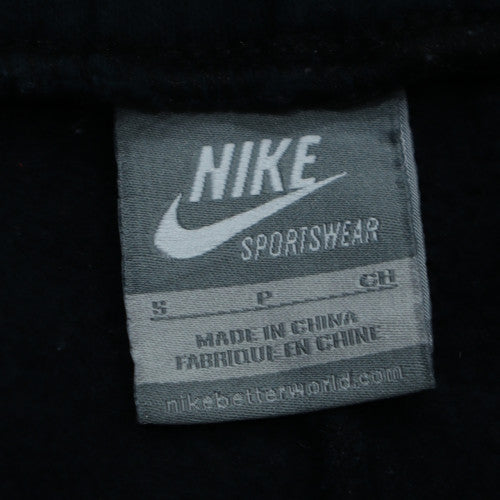 Nike Men's Black Cargo Trousers S Regular Fit Elastic Waist