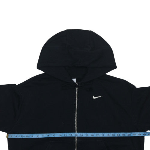 Nike Mens Black Full Zip Hoodie M Regular Fit Fleece Sweatshirt