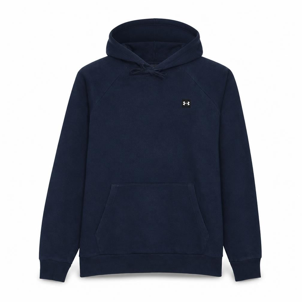 Under Armour Men's Blue Pullover Hoodie L Fleece Relaxed Fit