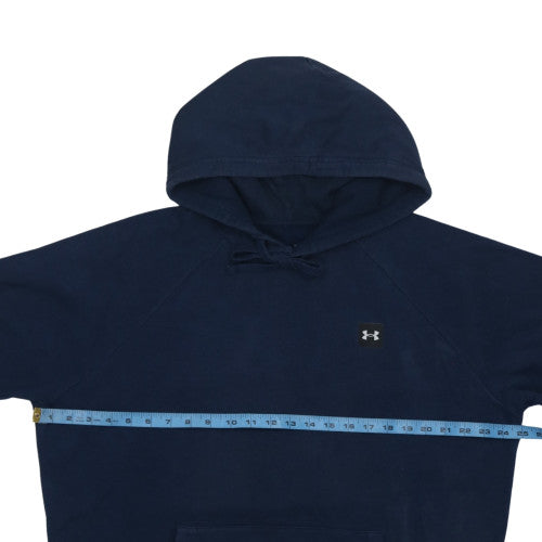 Under Armour Men's Blue Pullover Hoodie L Fleece Relaxed Fit