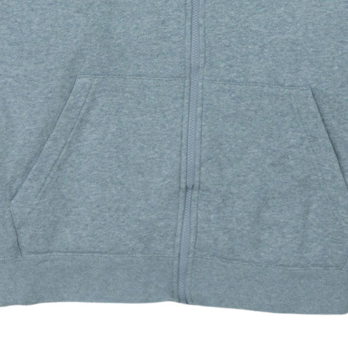 Nike Men's Grey 2XL Full Zip Fleece Hoodie Sweatshirt