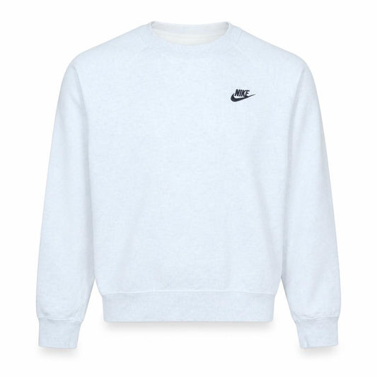 Nike Men's White Crew Neck Pullover Sweatshirt Size M