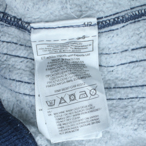 Adidas Men's Blue Jogger Sweatpants L Regular Fit Cotton Blend