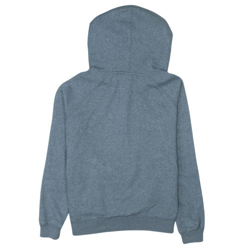 Nike Women’s Grey Pullover Hoodie Large Cotton Blend Logo Sweatshirt