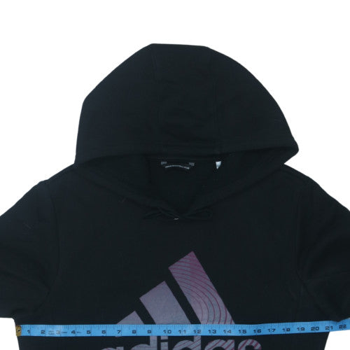 Adidas Women's Black Hoops Pullover Hoodie Size M