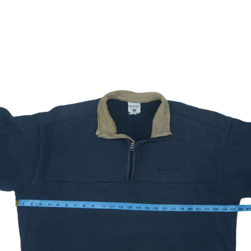 Columbia Men’s Blue XL Fleece 1/4 Zip Pullover Sweatshirt