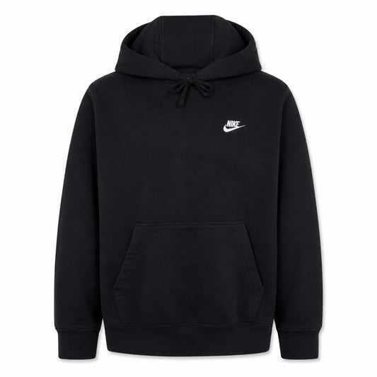 Nike Men's Black Pullover Hoodie M Regular Fit Fleece Sweatshirt