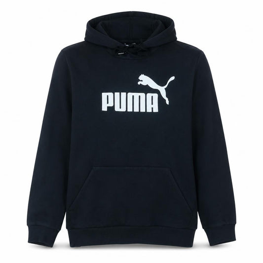 Puma Men's Black Pullover Hoodie M Fleece Graphic Sportswear