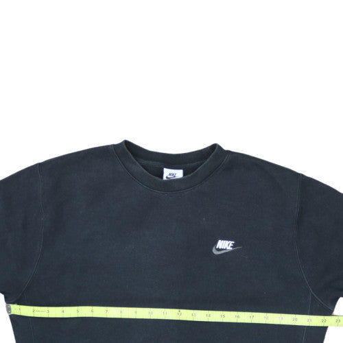 Nike Men's Black Small Pullover Crew Neck Fleece Sweatshirt