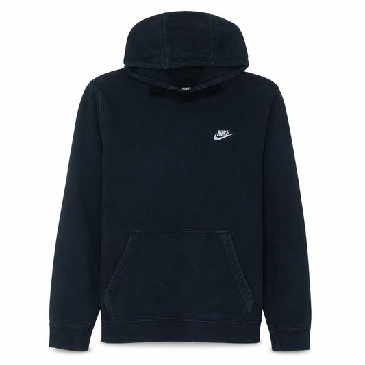 Nike Men's Black Pullover Hoodie M Logo Fleece Sweatshirt