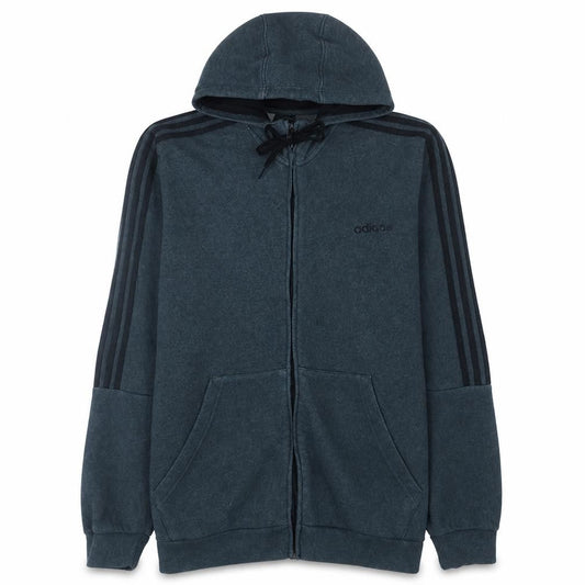 Adidas Men’s Black XL Full Zip Hoodie Fleece Athletic Sweatshirt