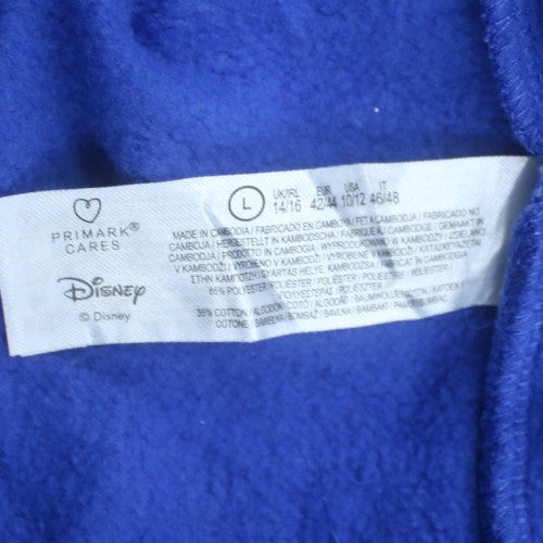 Disney Primark Women Blue Mickey Mouse Hoodie L 14/16 Pullover
