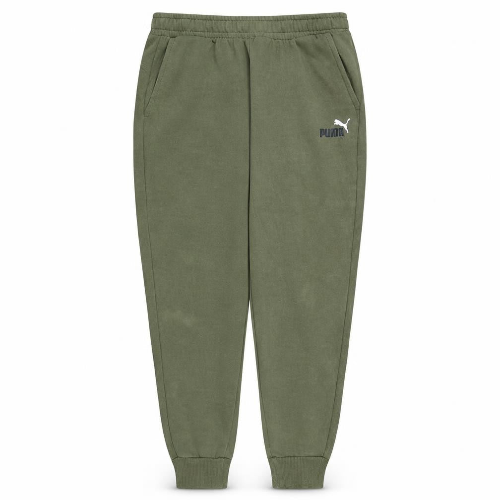 Puma Men's Green XL Fleece Jogger Trousers Regular Fit