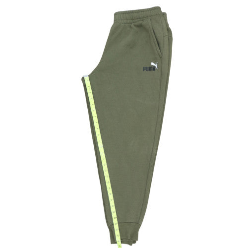 Puma Men's Green XL Fleece Jogger Trousers Regular Fit