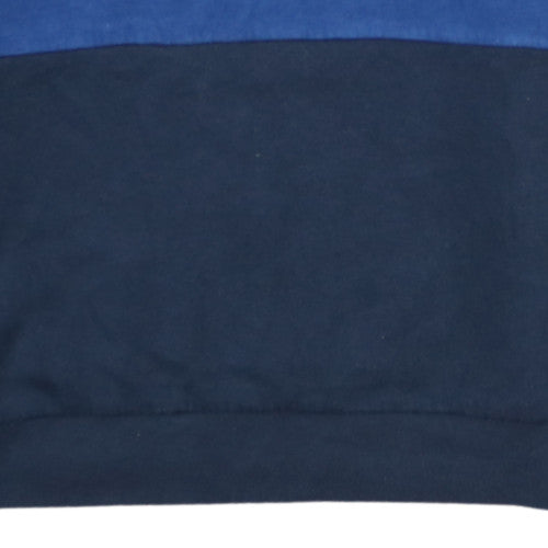 Champion Boys Blue 2XL Colourblock Crew Neck Sweatshirt