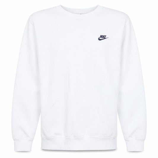 Nike Men's White Pullover Crew Neck Sweatshirt Size M