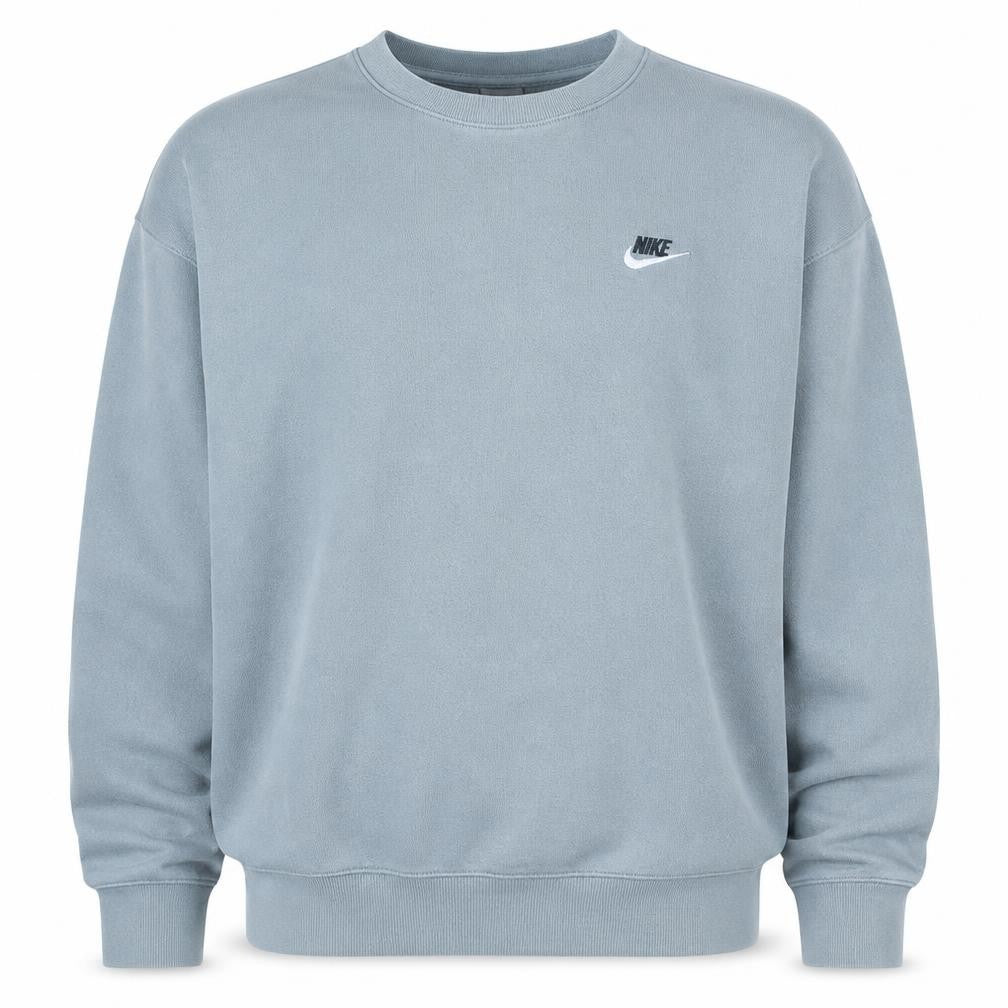 Nike Men's Grey Crew Neck Logo Sweatshirt Size L