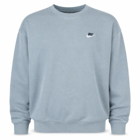 Nike Men's Grey Crew Neck Logo Sweatshirt Size L