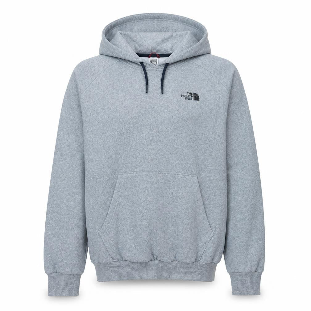 The North Face Womens Grey Pullover Hoodie Size L Cotton Blend