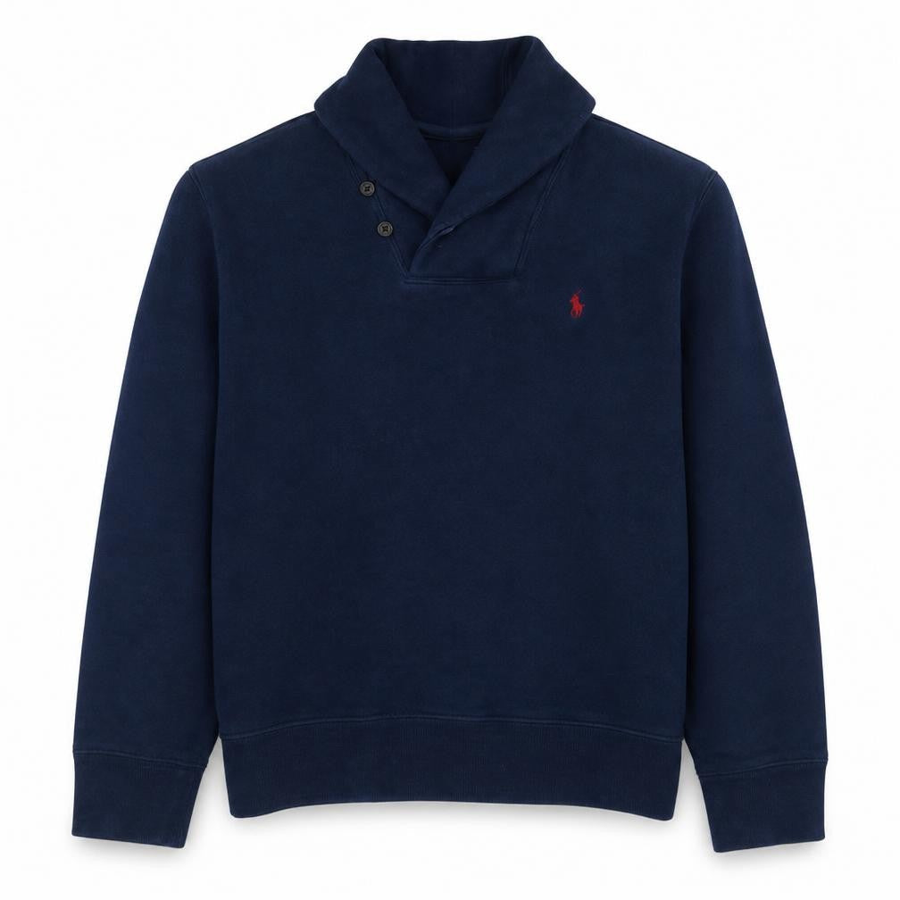 Polo Ralph Lauren Men's Blue Henley Sweatshirt Size L
