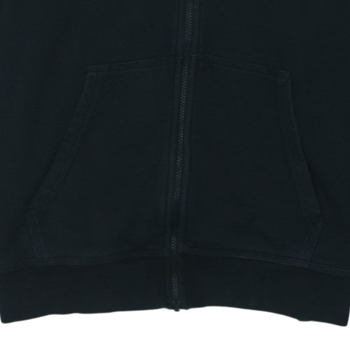 Nike Men's Black XL Full Zip Hoodie with Logo