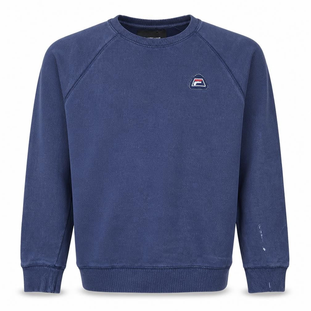 Fila Black Line Men's Blue Crew Neck Logo Sweatshirt M