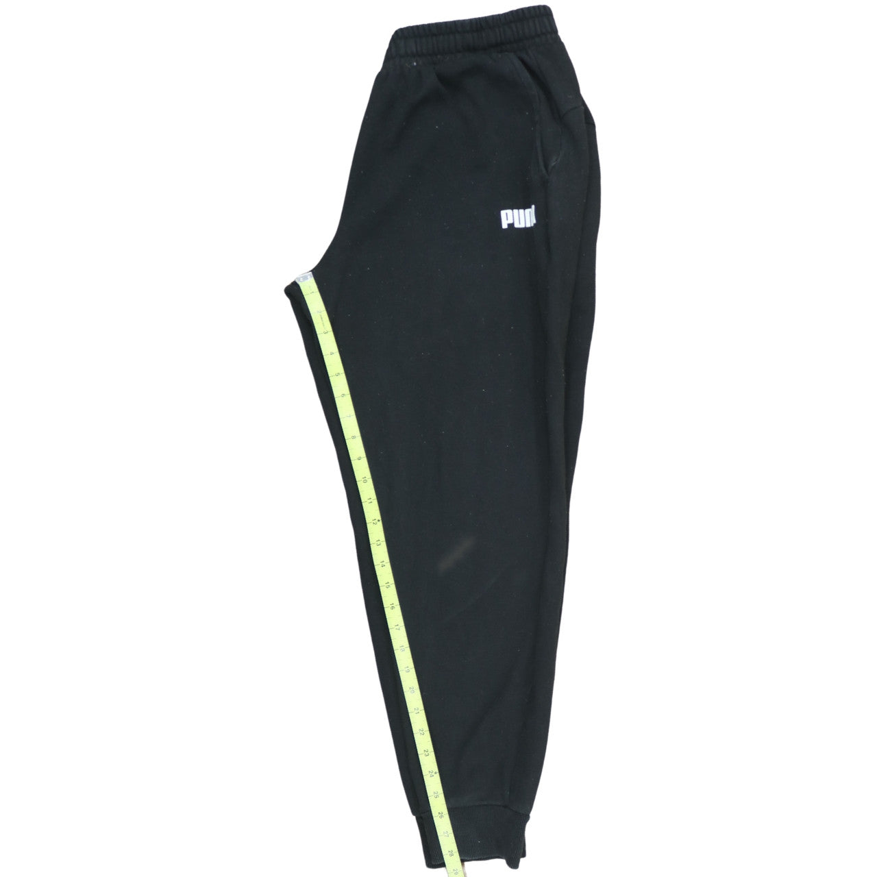 Puma Men’s Black XL Jogger Sweatpants Fleece Tapered Fit