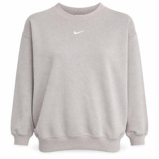 Nike Womens Beige Crew Neck Pullover Sweatshirt Size M