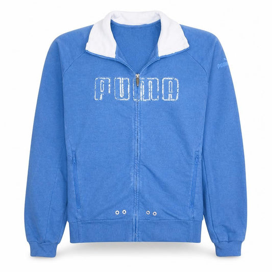 Puma Men’s Blue Full Zip Sweatshirt Size L Sports Fleece