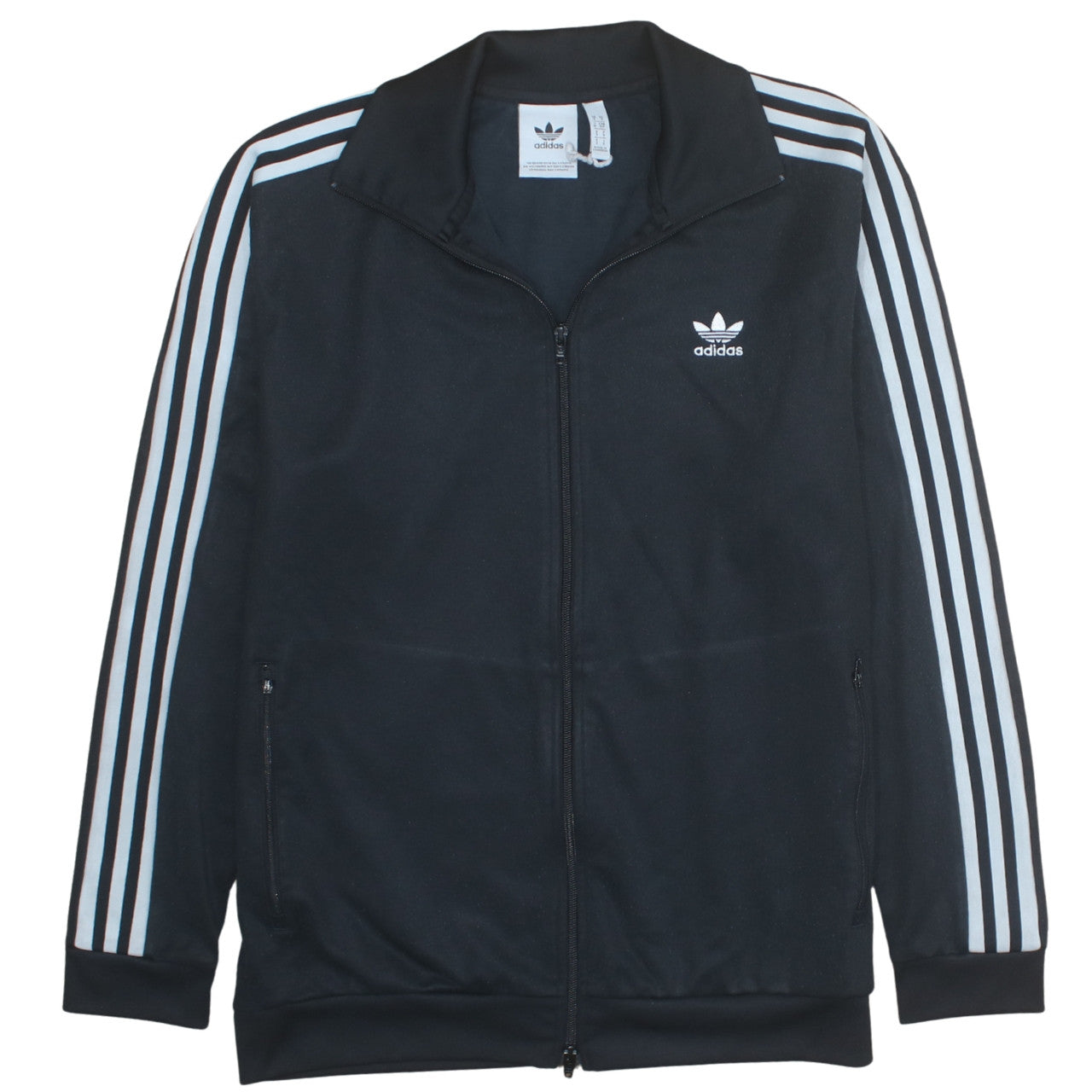 Adidas Men’s Black Full Zip Track Sweatshirt Small Retro Sports Jacket