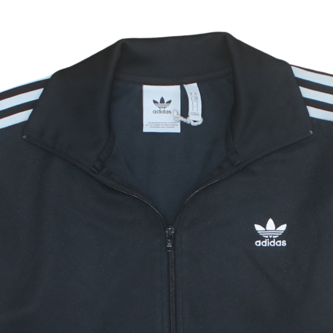 Adidas Men’s Black Full Zip Track Sweatshirt Small Retro Sports Jacket