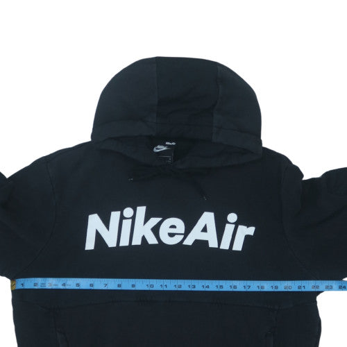 Nike Air Black Men's Pullover Hoodie M Logo Fleece Sportswear