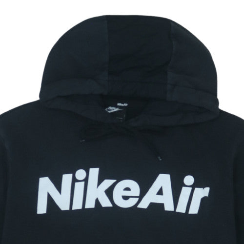 Nike Air Black Men's Pullover Hoodie M Logo Fleece Sportswear