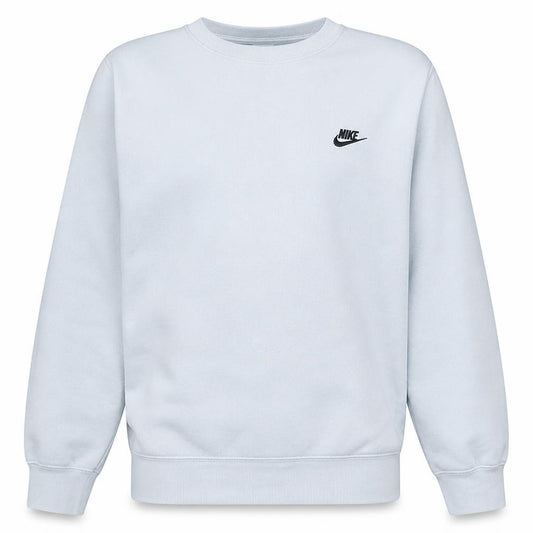 Nike Men's White Logo Pullover Fleece Sweatshirt Size L