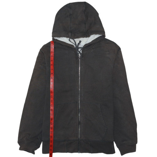 Gap Men's Black Full Zip Hoodie Medium Cotton Knit Jacket