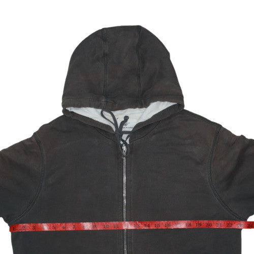 Gap Men's Black Full Zip Hoodie Medium Cotton Knit Jacket