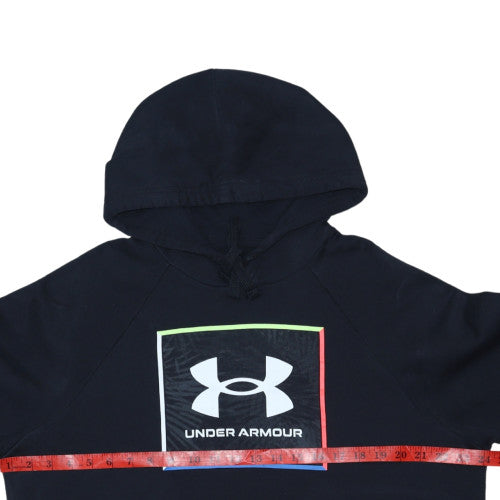 Under Armour Men's Black Pullover Hoodie M Relaxed Fit Sports Style