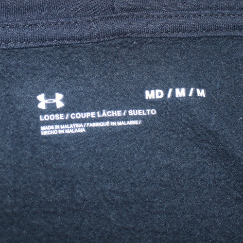 Under Armour Men's Black Pullover Hoodie M Relaxed Fit Sports Style