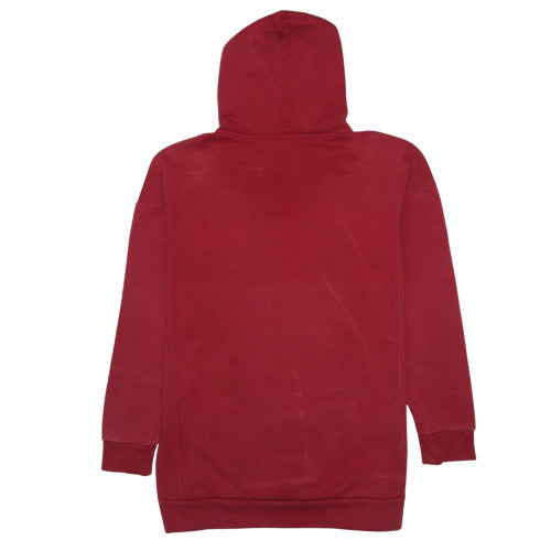 Adidas Men's Red Pullover Hoodie S Regular Fit Fleece Logo Sportswear