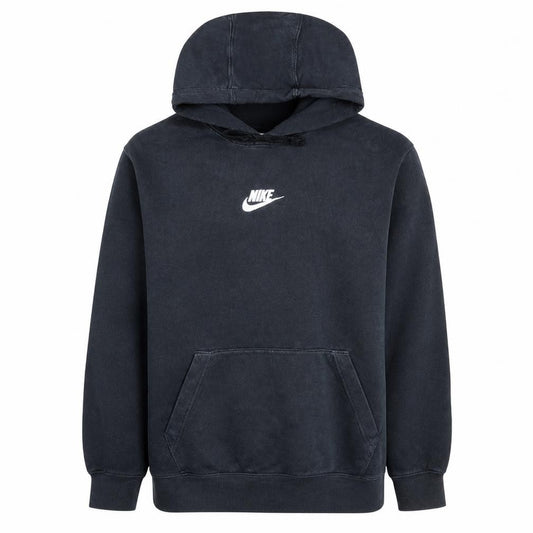 Nike Men's Black Pullover Hoodie L Logo Fleece Sweatshirt