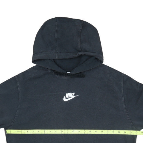 Nike Men's Black Pullover Hoodie L Logo Fleece Sweatshirt