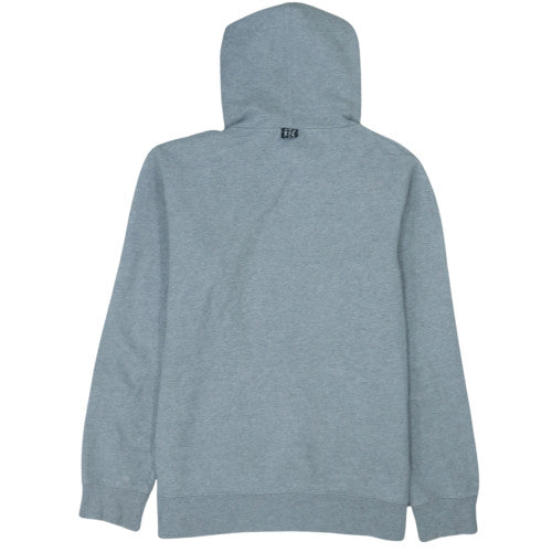 adidas Men’s Grey Pullover Hoodie Small Logo Fleece Sweatshirt