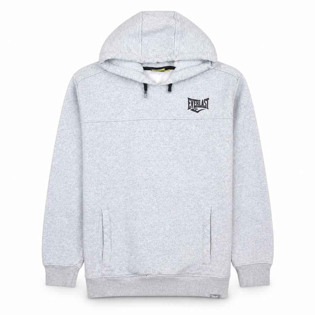 Everlast Men’s Grey Pullover Hoodie M Fleece Logo Sportswear