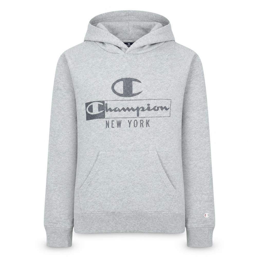 Champion Women's Grey Pullover Hoodie Medium New York Logo