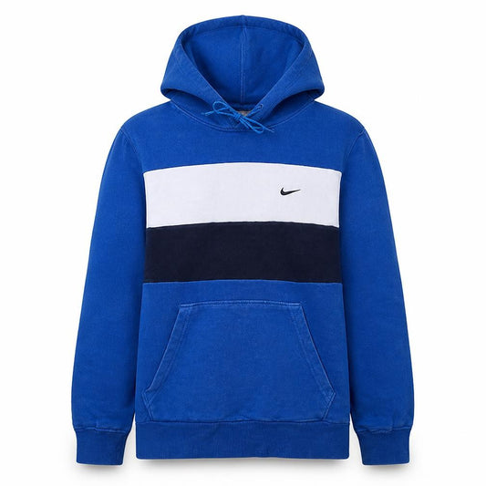 Nike Men's Blue Pullover Hoodie M Sports Fleece Logo