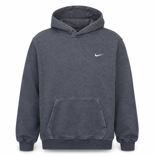 Nike Men's Grey 2XL Pullover Hoodie with Logo Fleece
