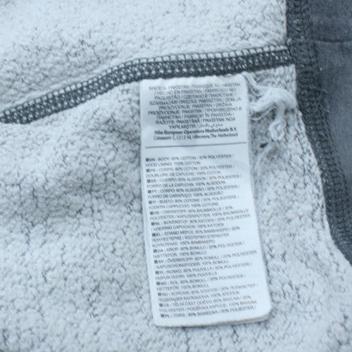 Nike Men's Grey 2XL Pullover Hoodie with Logo Fleece